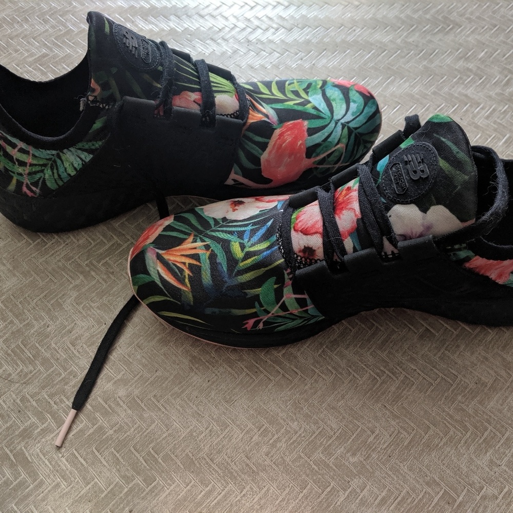 Funky Palm And Floral New Balance Sneakers